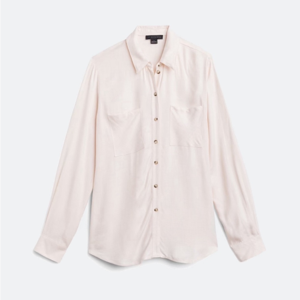 Holi Flannel Relaxed Button Down Top off-white by Sanctuary